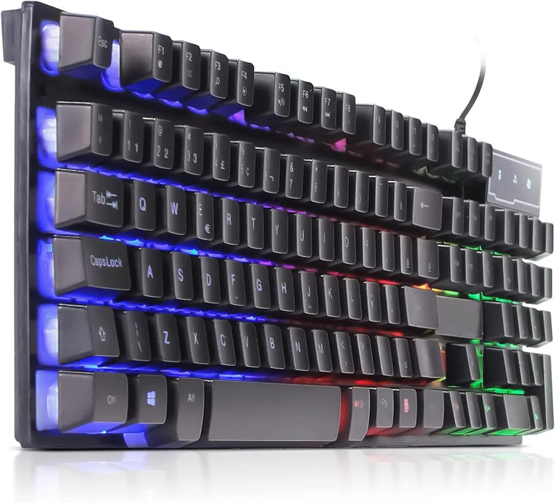 Teclado Gamer Semi Mecânico Led Luminoso Profissional Abnt2 Brasil Domine o Jog