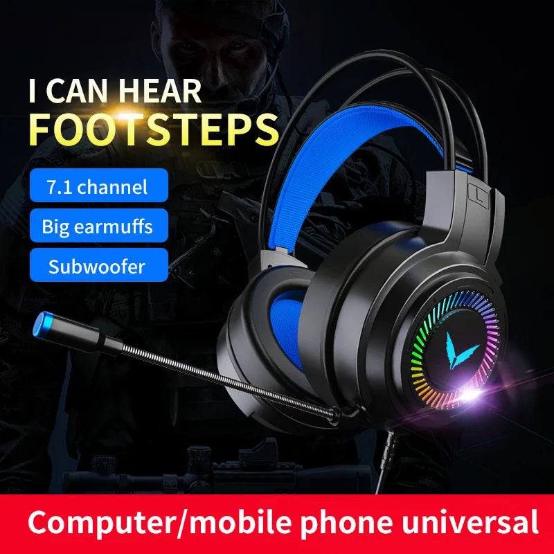 G58 G60 Gaming Headset 7.1 Stereo SVirtual Surround Fone de ouvido baixo Fone de