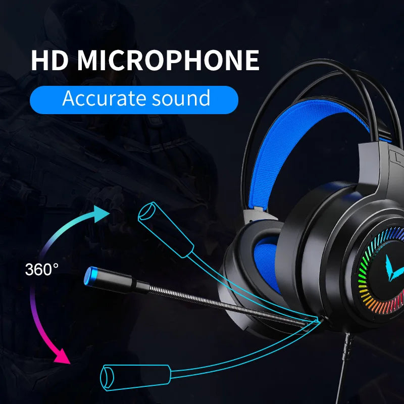 G58 G60 Gaming Headset 7.1 Stereo SVirtual Surround Fone de ouvido baixo Fone de