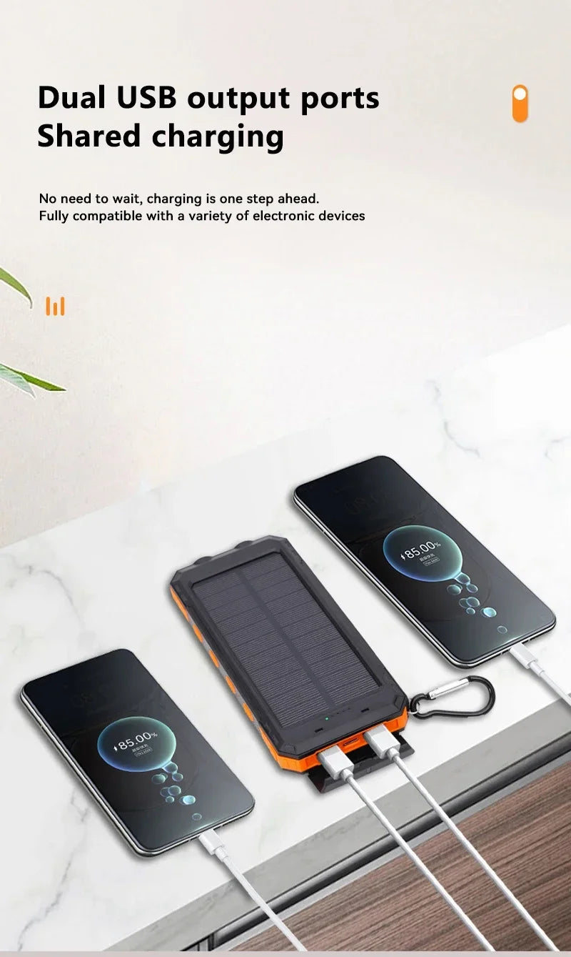 Xiaomi Solar 200000 Carregador portátil de grande capacidade mAh Power Bank com