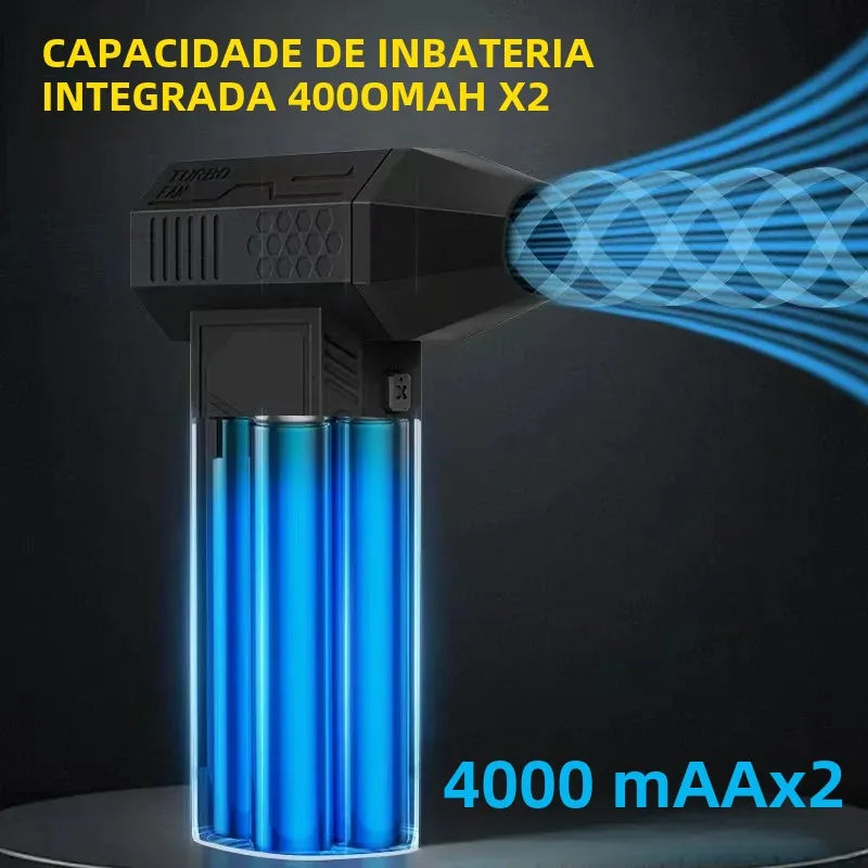 Espanador de ar elétrico X3Max, mini ventilador turbo jet, motor sem escova por