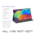 [produto no brasil]ARZOPA Monitor portátil de 15,6 polegadas 1080P FHD, tela IP