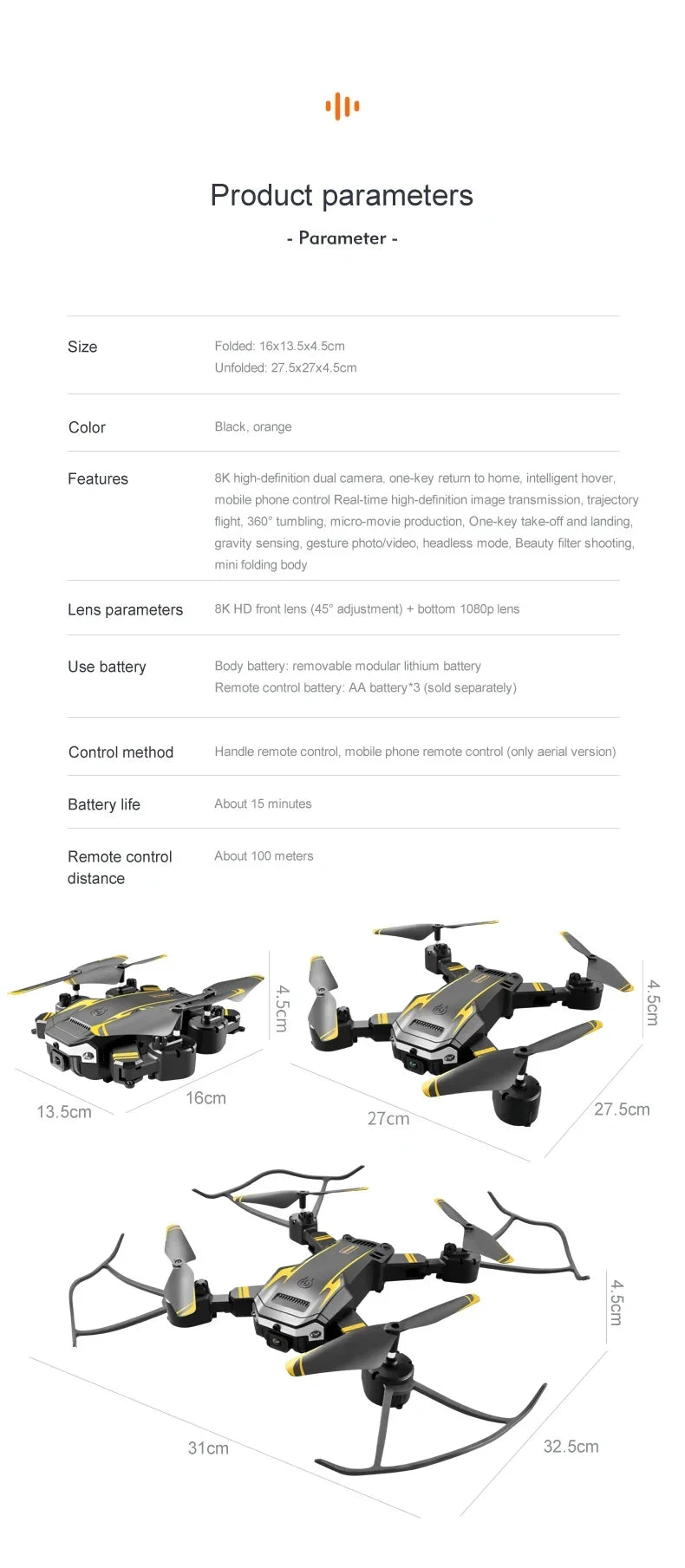 XiaomiJia-Profissional GPS Drone, Fotografia Aérea, Omnidirecional, Evitar Obst