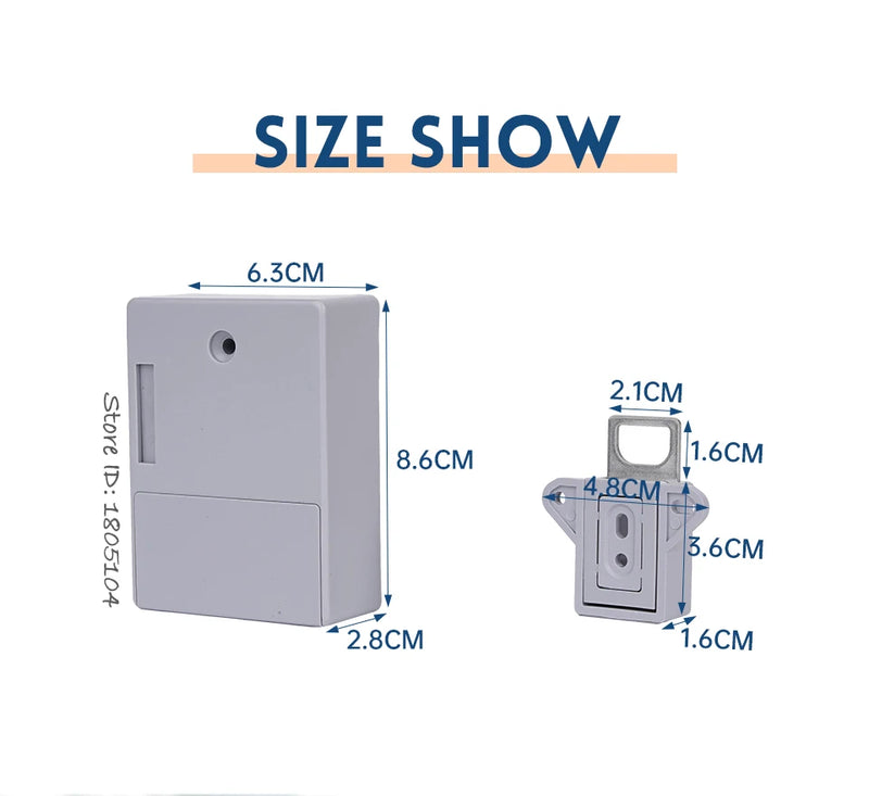 Trava Invisível Bloqueio Sensor EMID Cartão IC Gaveta Do Armário Digital Fe