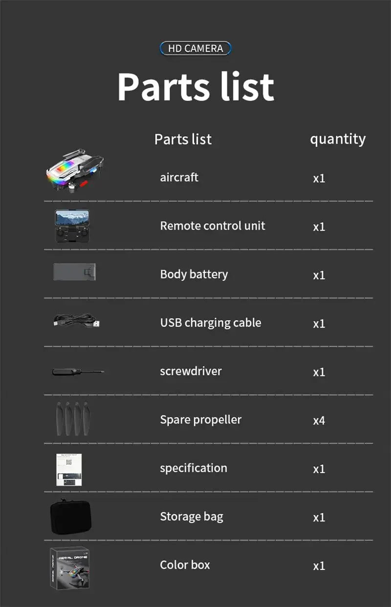 XIAOMI-A11 Max Drone com Motor Brushless, Fotografia Aérea, Omnidirecional, Evi