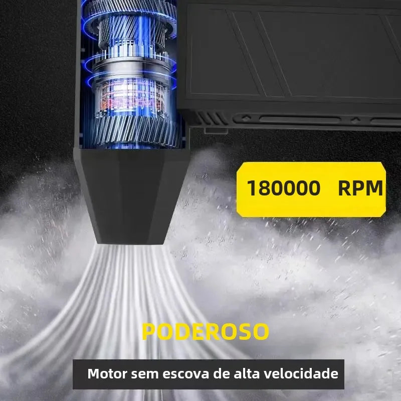 Espanador de ar elétrico X3Max, mini ventilador turbo jet, motor sem escova por