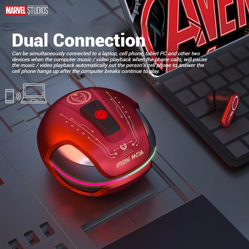 Disney marvel jm01 anc bluetooth 5.4 fones de ouvido com cancelamento de ruído