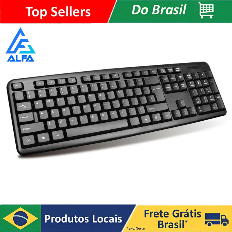 Teclado usb abnt2 padrão brasileiro super macio computador portátil original