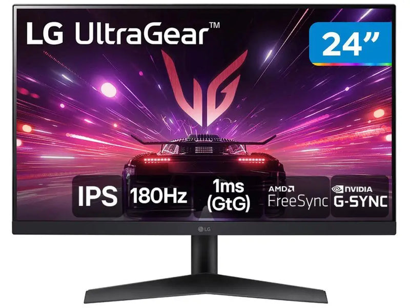 Monitor Gamer 180Hz Ultrawide 1ms LG 24GS60F-B.AWZM 24&quot; Full HD IPS HDMI Di