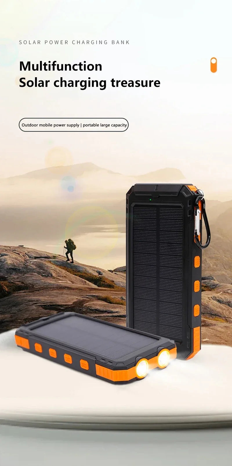 Xiaomi Solar 200000 Carregador portátil de grande capacidade mAh Power Bank com