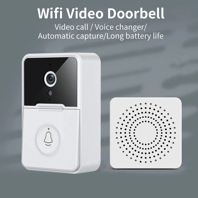 Wireless WiFi impermeável vídeo campainha, câmera inteligente segurança exte