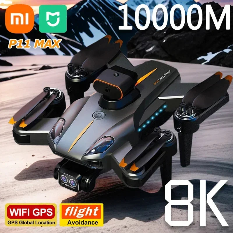 Xiaomi-P11 Max Drone profissional, HD, 8K, 5G, GPS, fotografia aérea, câmera d