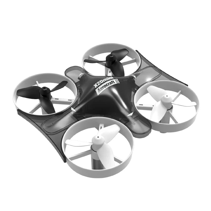 Novo x20 mini drone rotativo luz colorida quadcopter drone rc aeronaves avião b