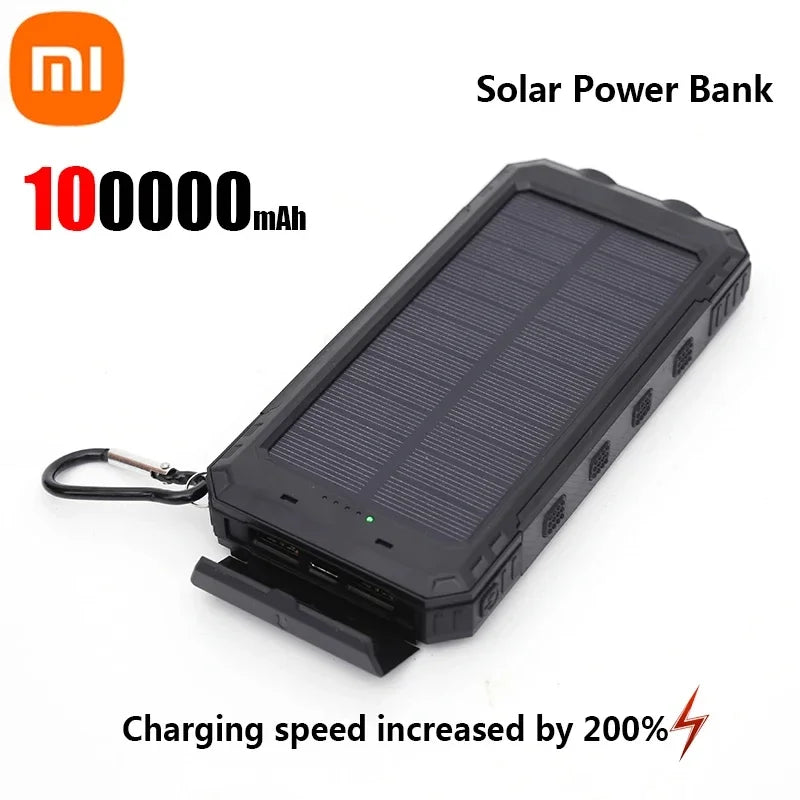 Xiaomi Solar 200000 Carregador portátil de grande capacidade mAh Power Bank com