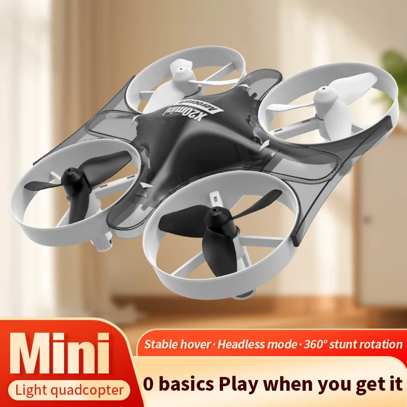 Novo x20 mini drone rotativo luz colorida quadcopter drone rc aeronaves avião b