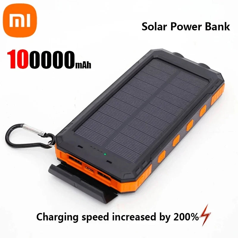 Xiaomi Solar 200000 Carregador portátil de grande capacidade mAh Power Bank com